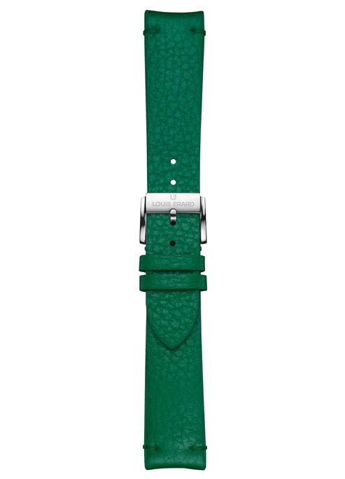 Green grained calf leather strap BVA118