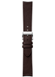 Dark brown grained calf leather strap BVA152