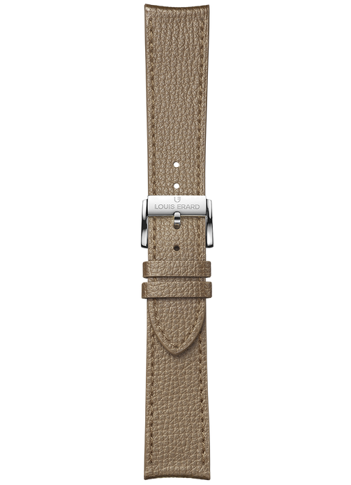 Brown grained calf leather strap BVA158