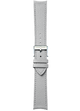 Light grey grained calf leather strap BVA179