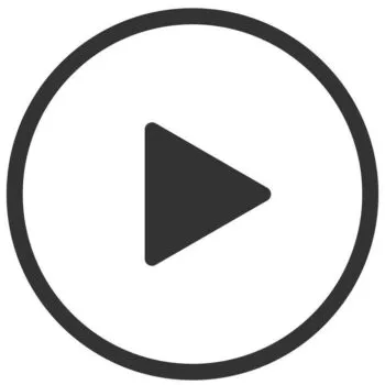 Play Video button vector icon on white background